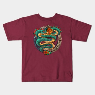 Quetzalcoatl: Guardian of Mystical Traditions Kids T-Shirt